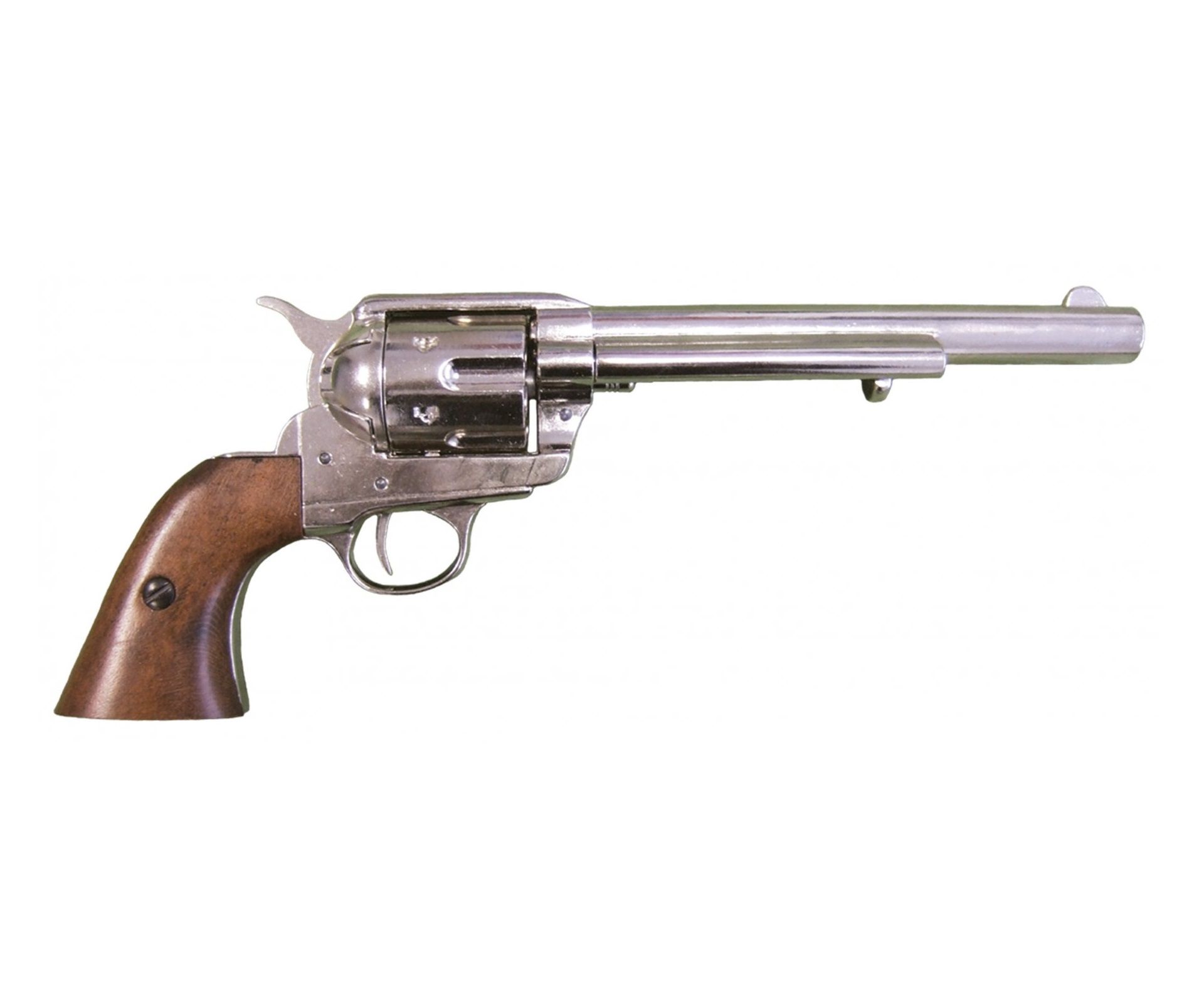 Макет револьвер Colt Peacemaker .45, 7.5", никель (США, 1873 г.) DE-1107-NQ