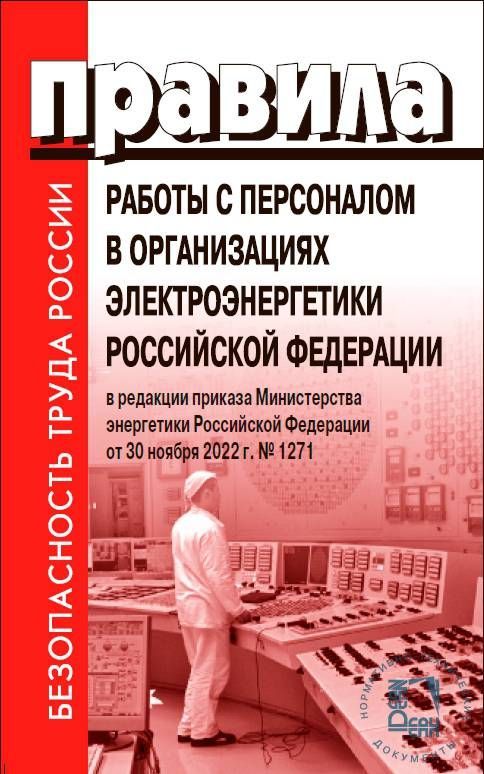 Порядок работы с персоналом в организациях электроэнергетики образец