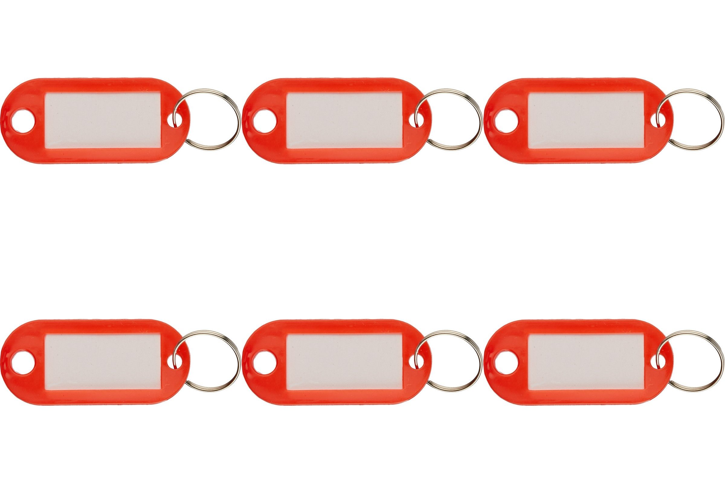 Бирки для ключей 5 цветов, 10 шт, 6 уп