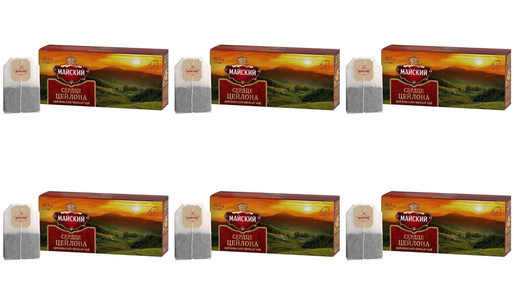 1/6. 1/27. сердце цейлона. майский чай сердце цейлона 100 пакетиков. 1/6.