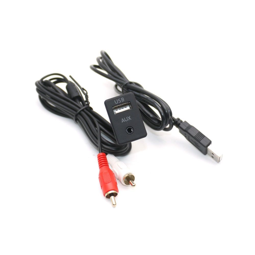 Расширение автомобиля DIY Dash флеш-монтаж 3.5mm AUX USB типа C Port Switch  панель кабельного адаптера для Volkswagen Toyota Mitsubishi - арт.  Расширение автомобиля DIY Dash флеш-монтаж 3.5mm AUX USB типа C Port