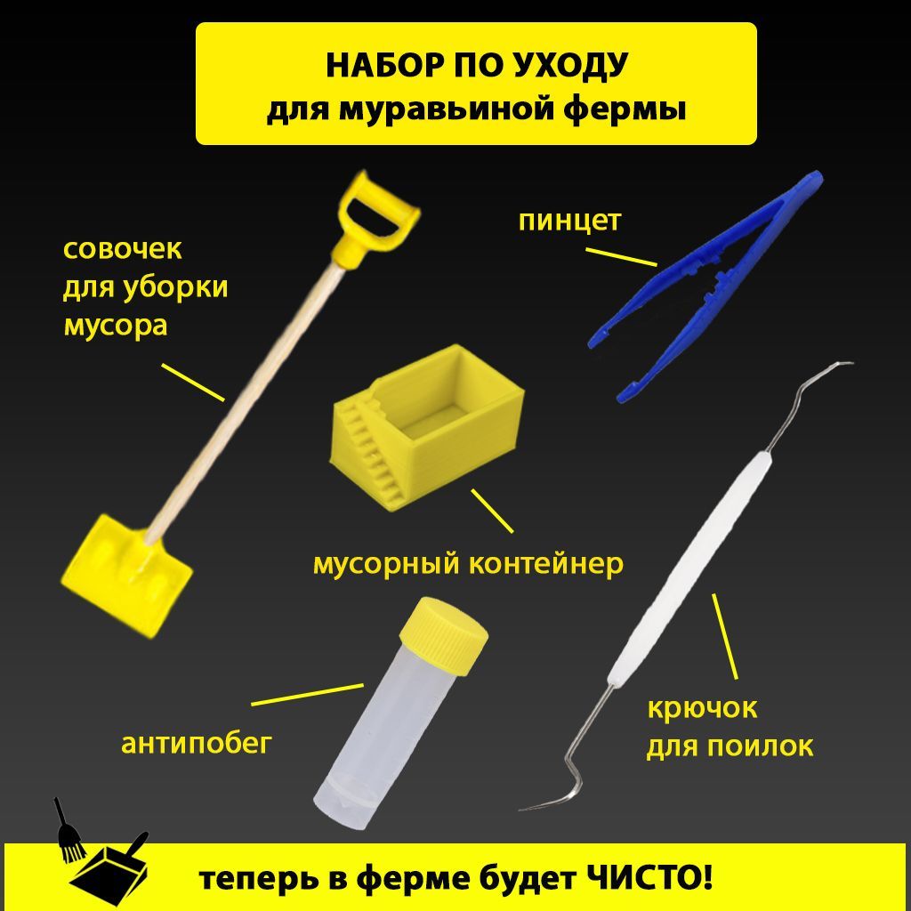 НАБОР ПО УХОДУ для муравьиной фермы - купить с доставкой по выгодным ценам  в интернет-магазине OZON (627232923)