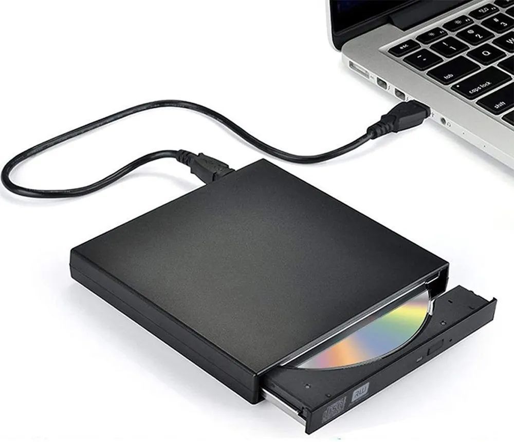 Внешний дисковод CD/DVD - USB 2.0 - с записью и чтением, оптический привод  для ноутбука, компьютера - купить с доставкой по выгодным ценам в  интернет-магазине OZON (923453330)