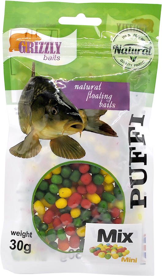 Пуфы для рыбалки GRIZZLY baits Puffi mini 30г Микс