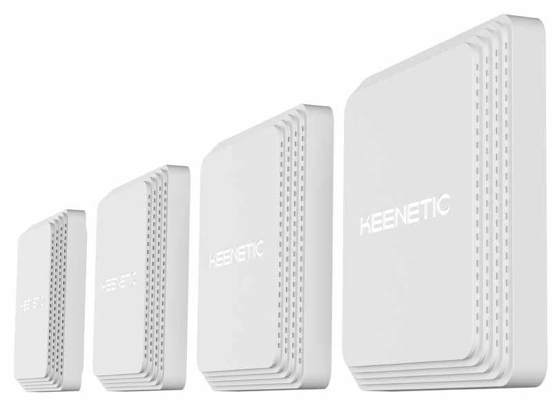 WiFiроутерKeeneticOrbiterPro(KN-2810)(4-pack)сMeshWi-Fi5AC1300,2-портовымSmart-коммутатором,переключателемрежимароутер/точкадоступаипитаниемPoweroverEthernet