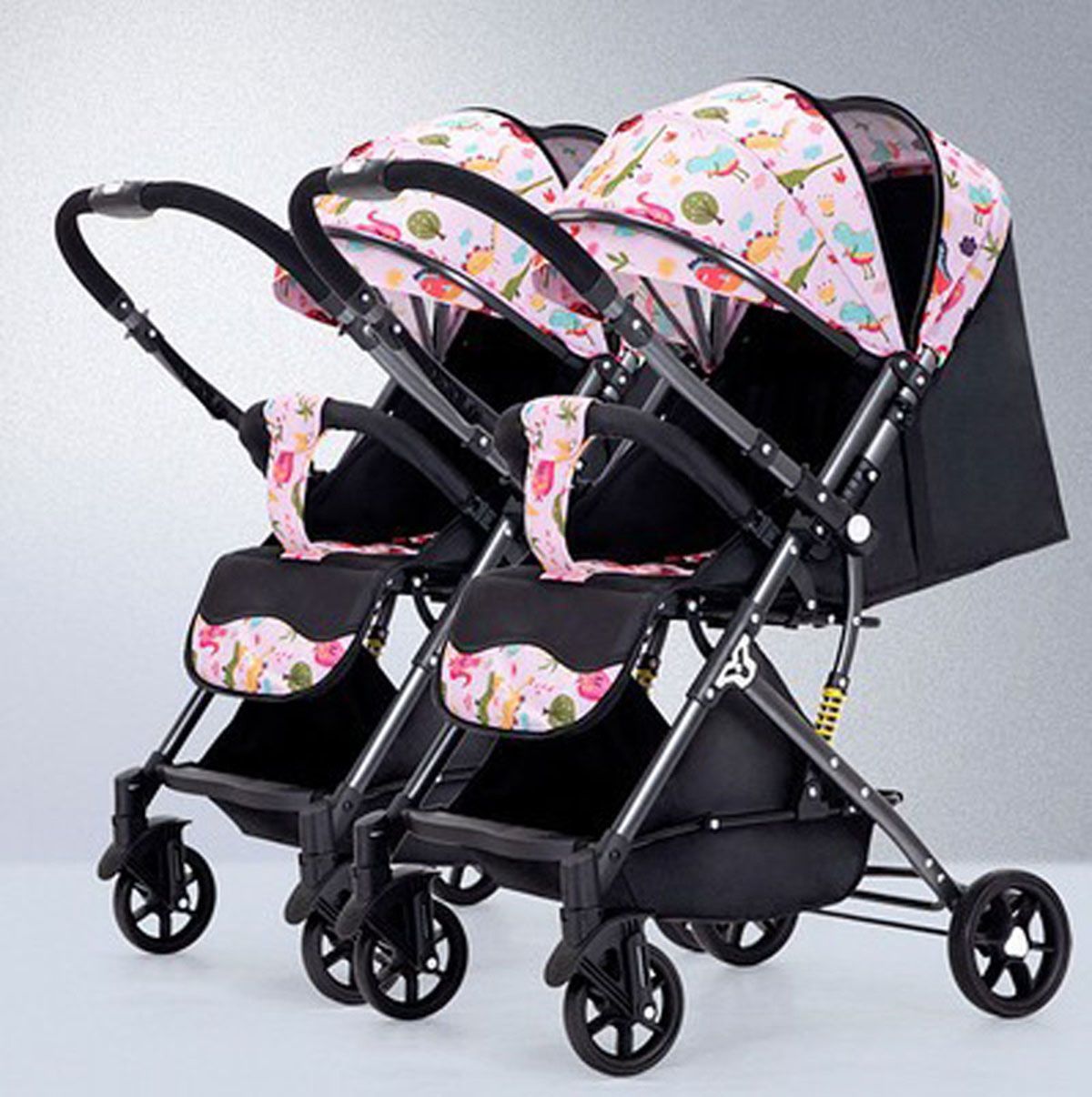 Двойняшки в 1 год и 9 м4с. Twin Buggy для двойни 3392700.