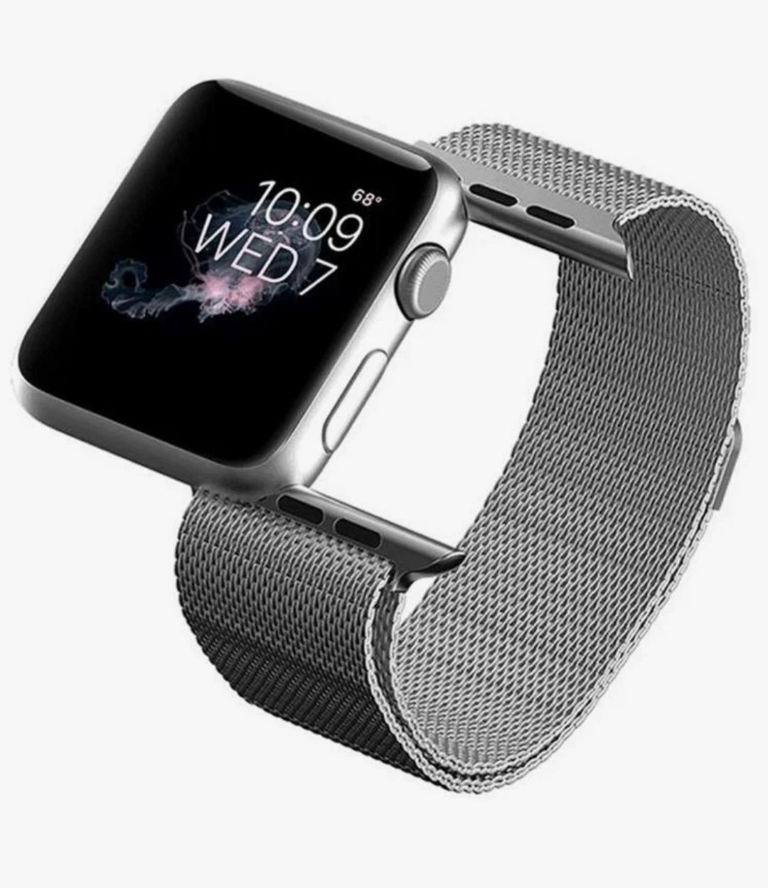 Смарт часы для айфона купить. Ремешки для Apple IWATCH 3 42mm. Эппл вотч с металлическим ремешком. Mokka ремешок Milanese loop для Apple watch 38/40mm. Ремешок на Эппл вотч 6.