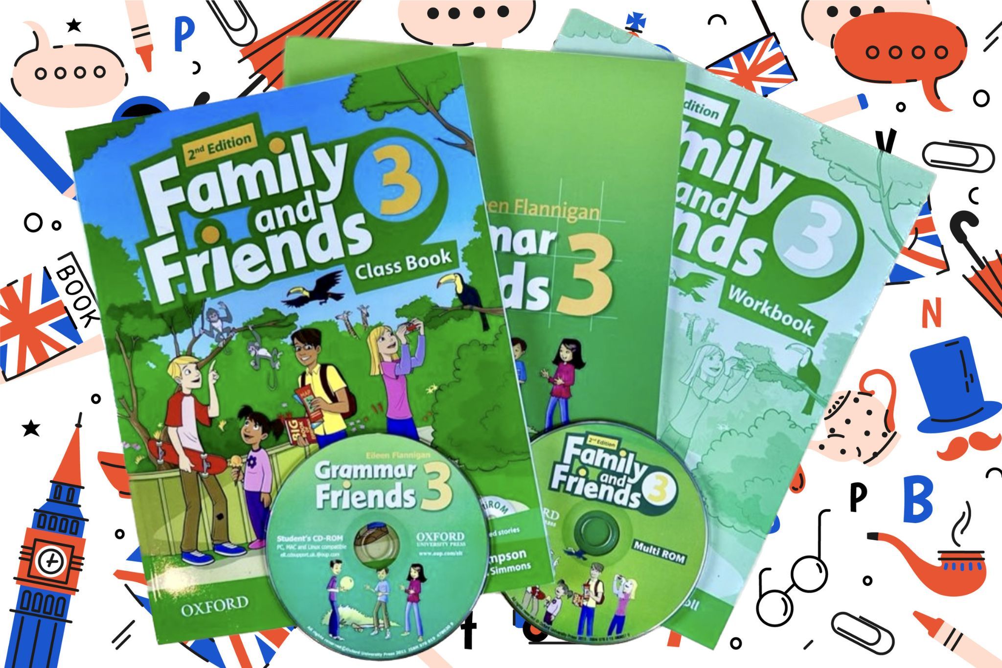 Family and Friends 3 (2nd edition) Class Book + Workbook + Grammar + CD | Симмонс  Наоми - купить с доставкой по выгодным ценам в интернет-магазине OZON  (941000081)