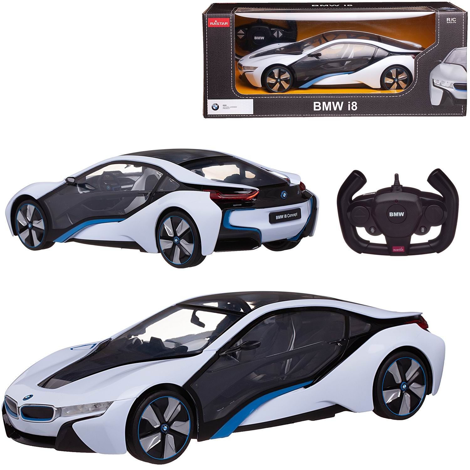 Машина р/у 1:14 BMW I8, световые эффекты фар и внутренней подсветки -  купить с доставкой по выгодным ценам в интернет-магазине OZON (398946783)