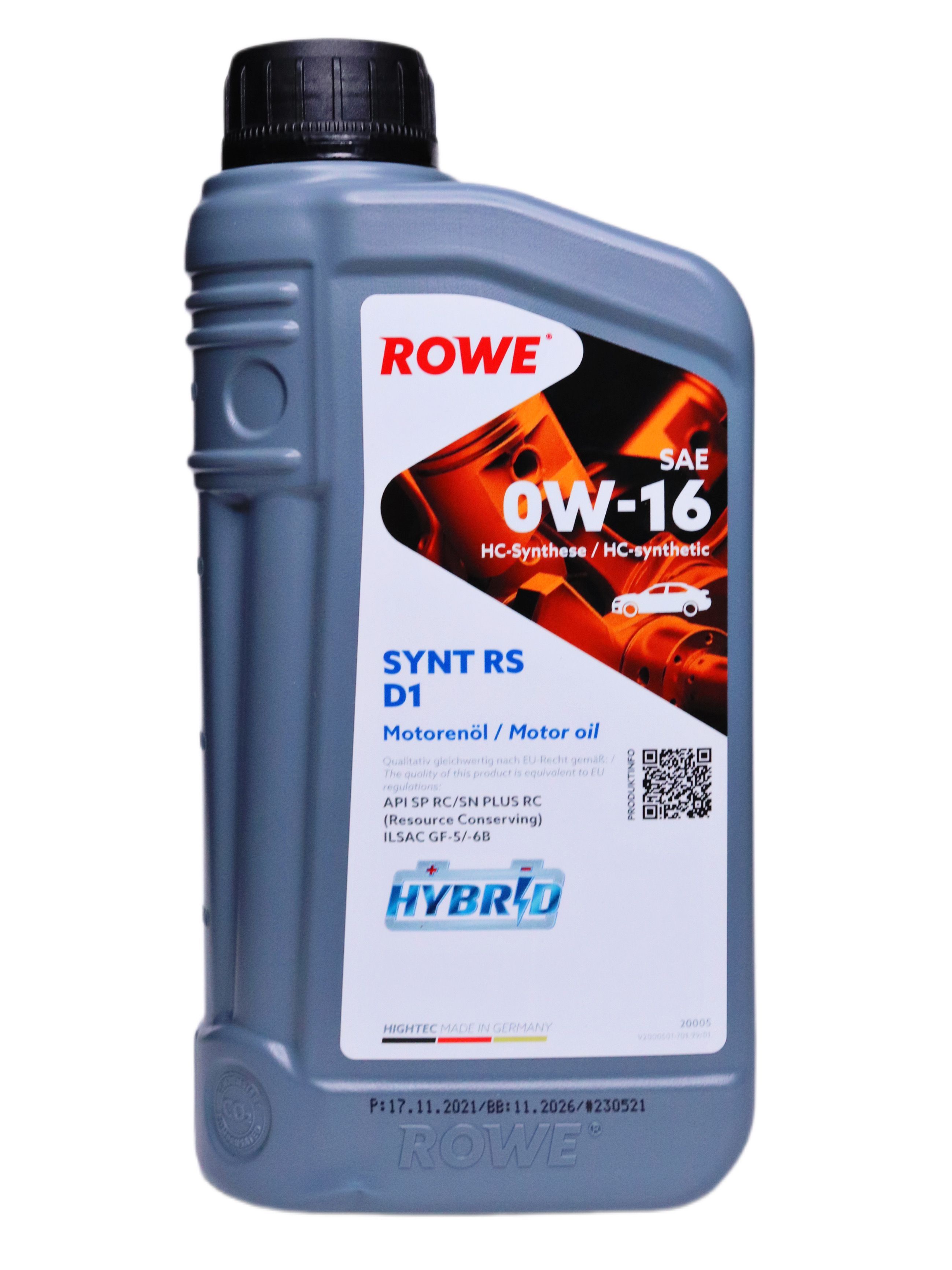 Масло rowe rs. Hightec Synt RSB 12fe SAE 0w-30 (20305). Rowe 0w20. Rowe масло. Масло Rowe для мотоцикла.