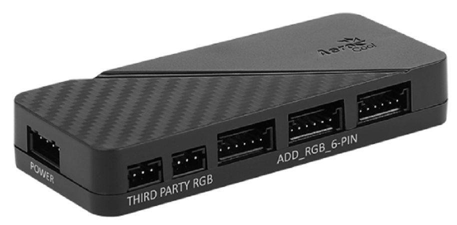 Хаб для управления RGB-подсветкой H66F ARGB Controller 6-port hub with PWM