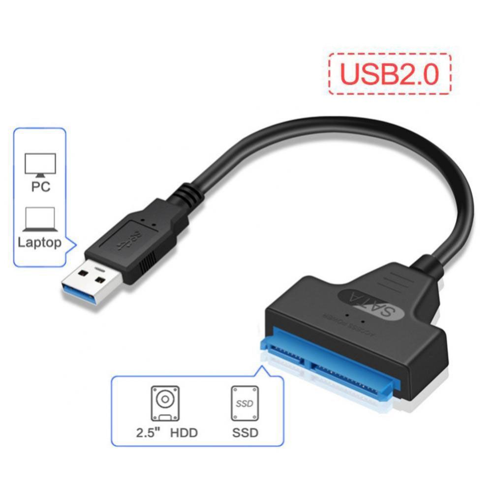 Контроллер переходник с USB 2.0 для жестких дисков SATA 2.5"