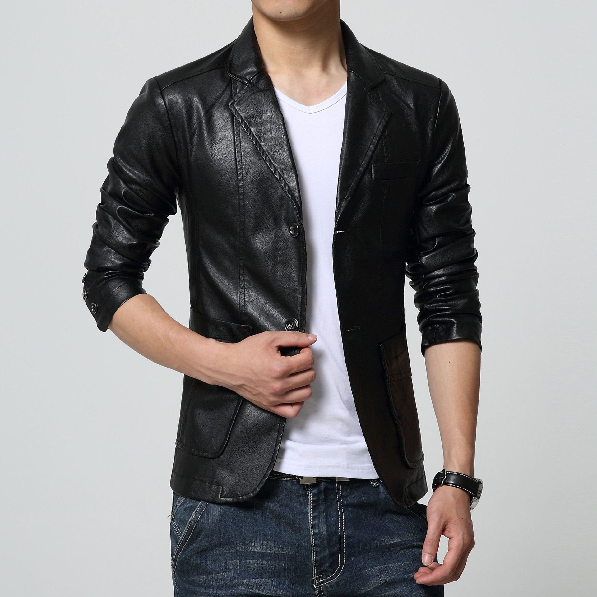 Blazer Mens Leather Jackets