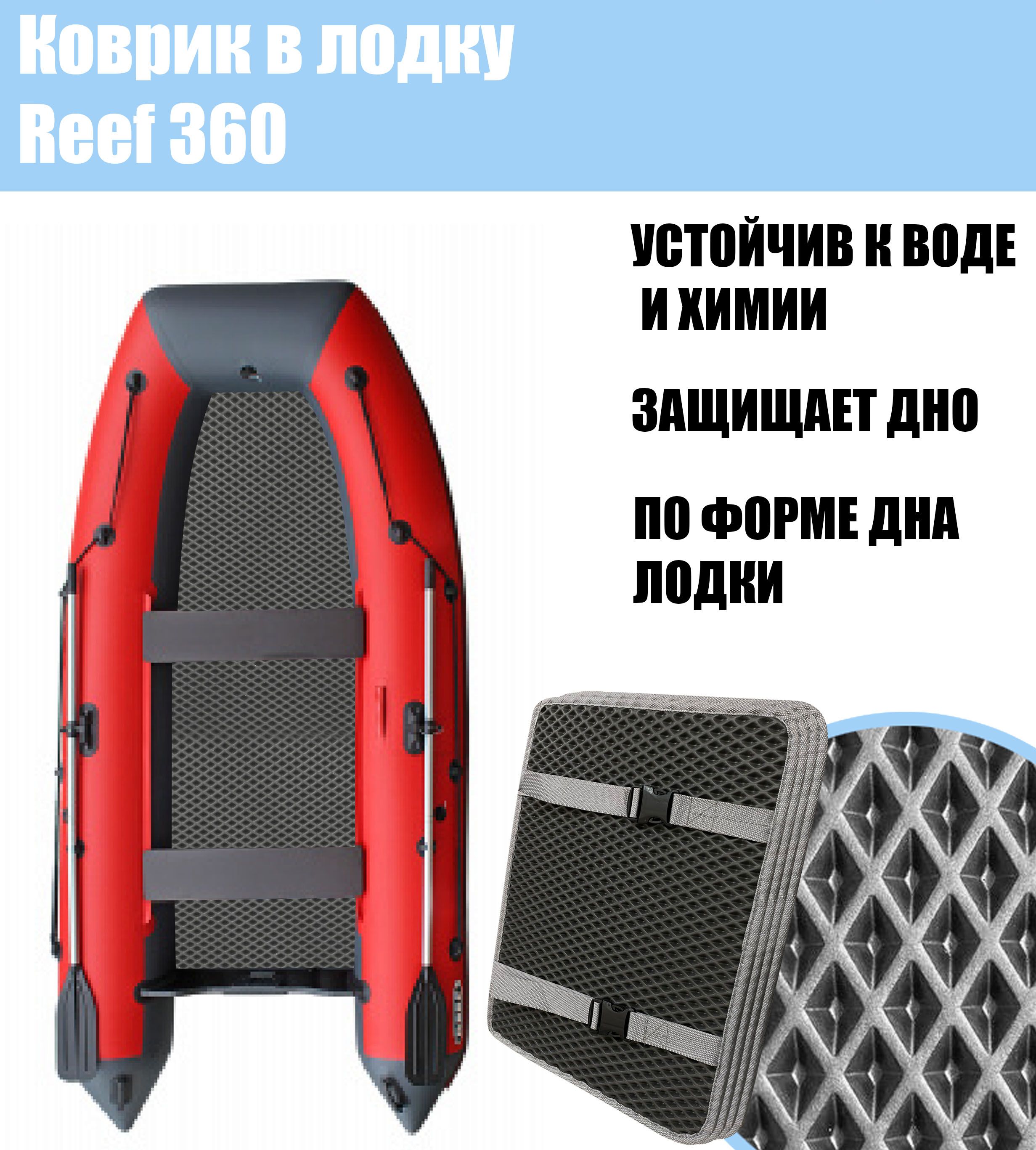 Коврик EVA в лодку Reef 360 НД / Риф 360 нд