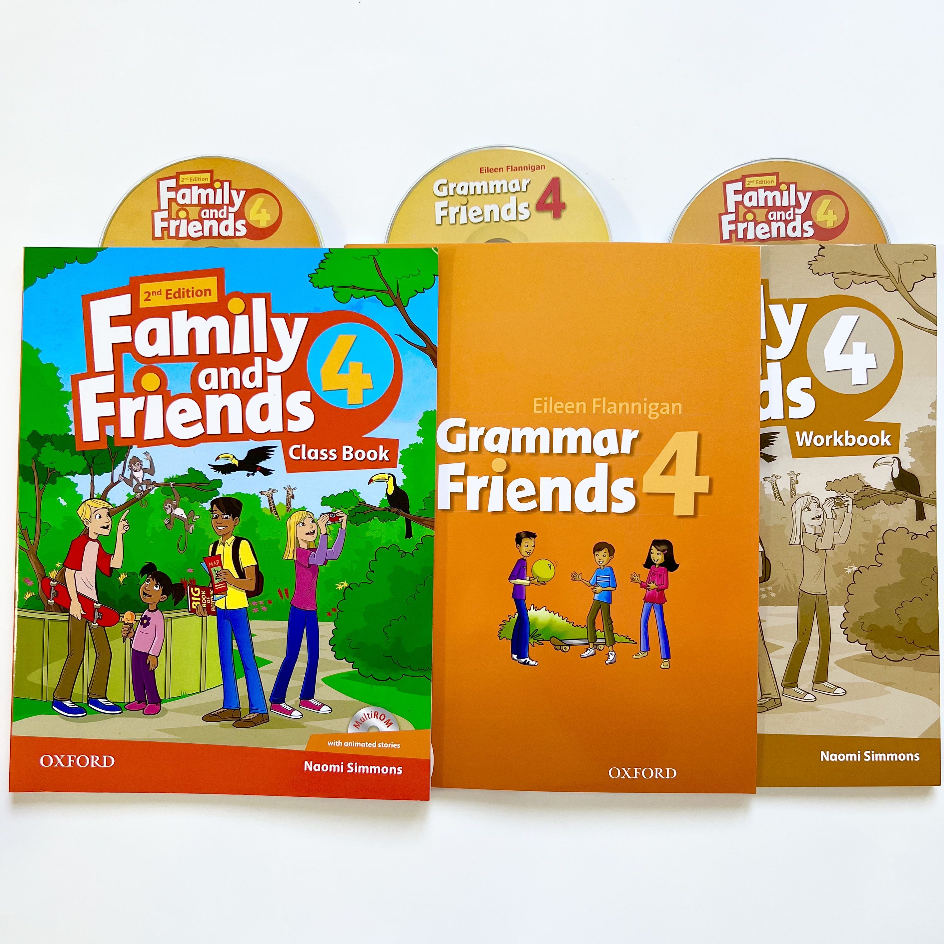 Family and Friends 4 (2nd edition) Class Book + Workbook + Grammar friends  4 + CD | Симмонс Наоми - купить с доставкой по выгодным ценам в  интернет-магазине OZON (1030713368)