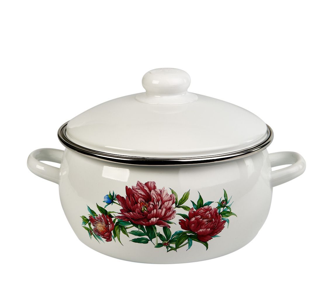 Купить Белую Эмалированную Кастрюлю