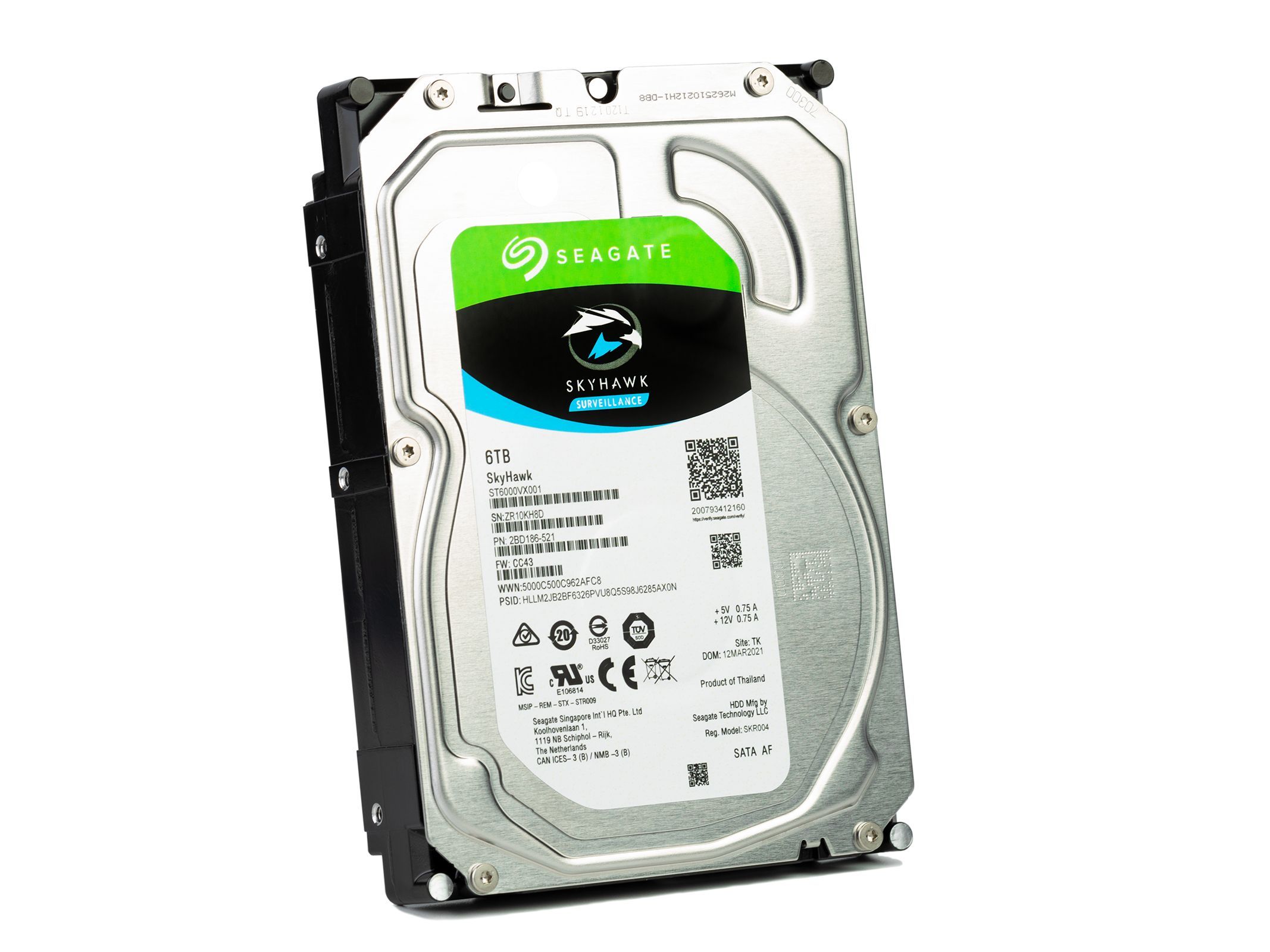 Seagate skyhawk 6 тб st6000vx001. 6 тб жесткий диск seagate skyhawk [st6000vx001]. Seagate skyhawk 6 тб st6000vx001. 5'- 6tb. Seagate skyhawk st6000vx001, 6тб, hdd, sata iii, 3.