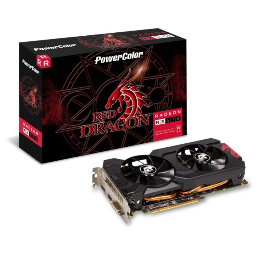 PowerColorВидеокартаRadeonRX5708ГБ(AXRX5708GBD5-DHDV3/OC)