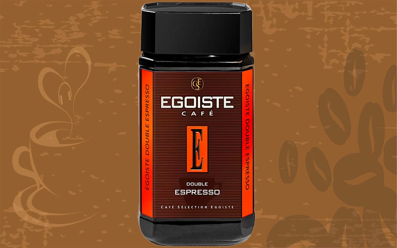 Кофе эгоист эспрессо растворимый. Egoiste double espresso. кофе эгоист double espresso сублраст 100г сб фото. история упаковки эгоист растворимый ,.