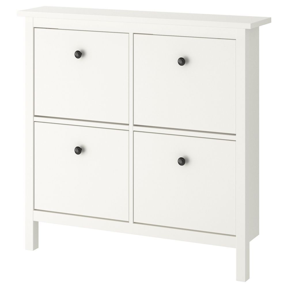 Hemnes ХЕМНЭС галошница, 4 отделения, белый107x22x101 см