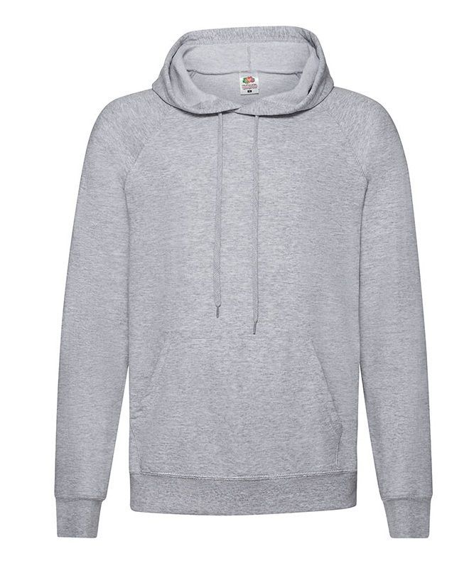 Fruit of the loom grey hoodie sale