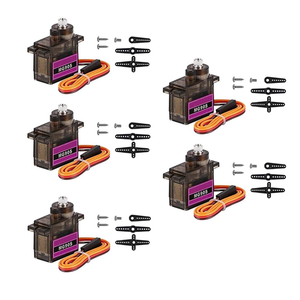 5шт.MG90S9гMetalGearсервоприводсервоприводподходитдлярадиоуправляемыхсамолетов