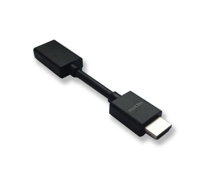 Переходник кабель HDMI-HDMI (гибкий), адаптер HDMi (мама-папа), черный, 12 см