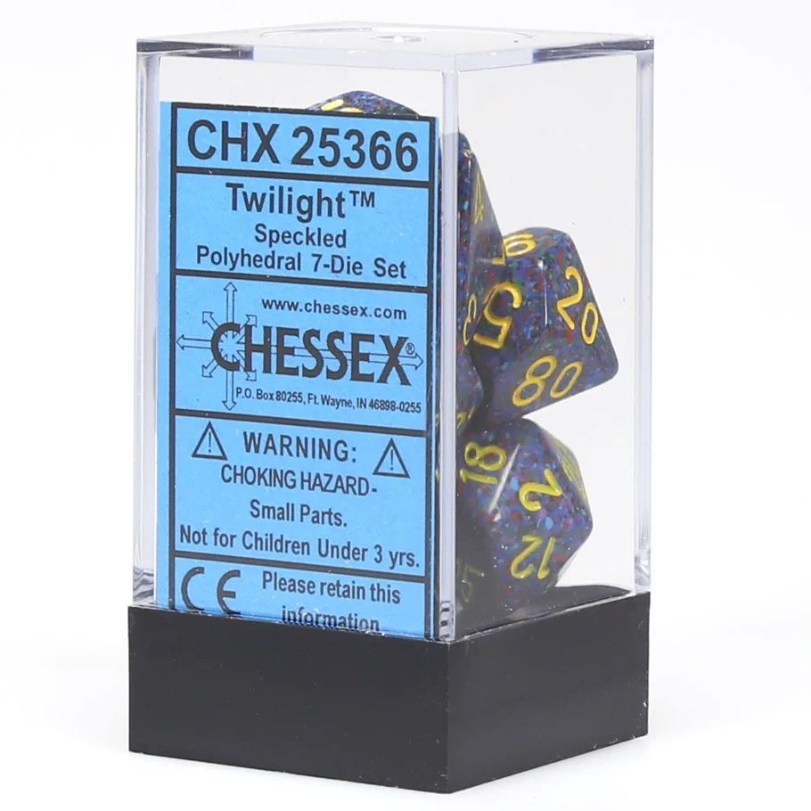 Набор кубиков для настольных ролевых игр (Dungeons and Dragons, DnD, D&D,  Pathfinder) - Chessex 7-dice set Twilight - купить с доставкой по выгодным  ценам в интернет-магазине OZON (1205425995)