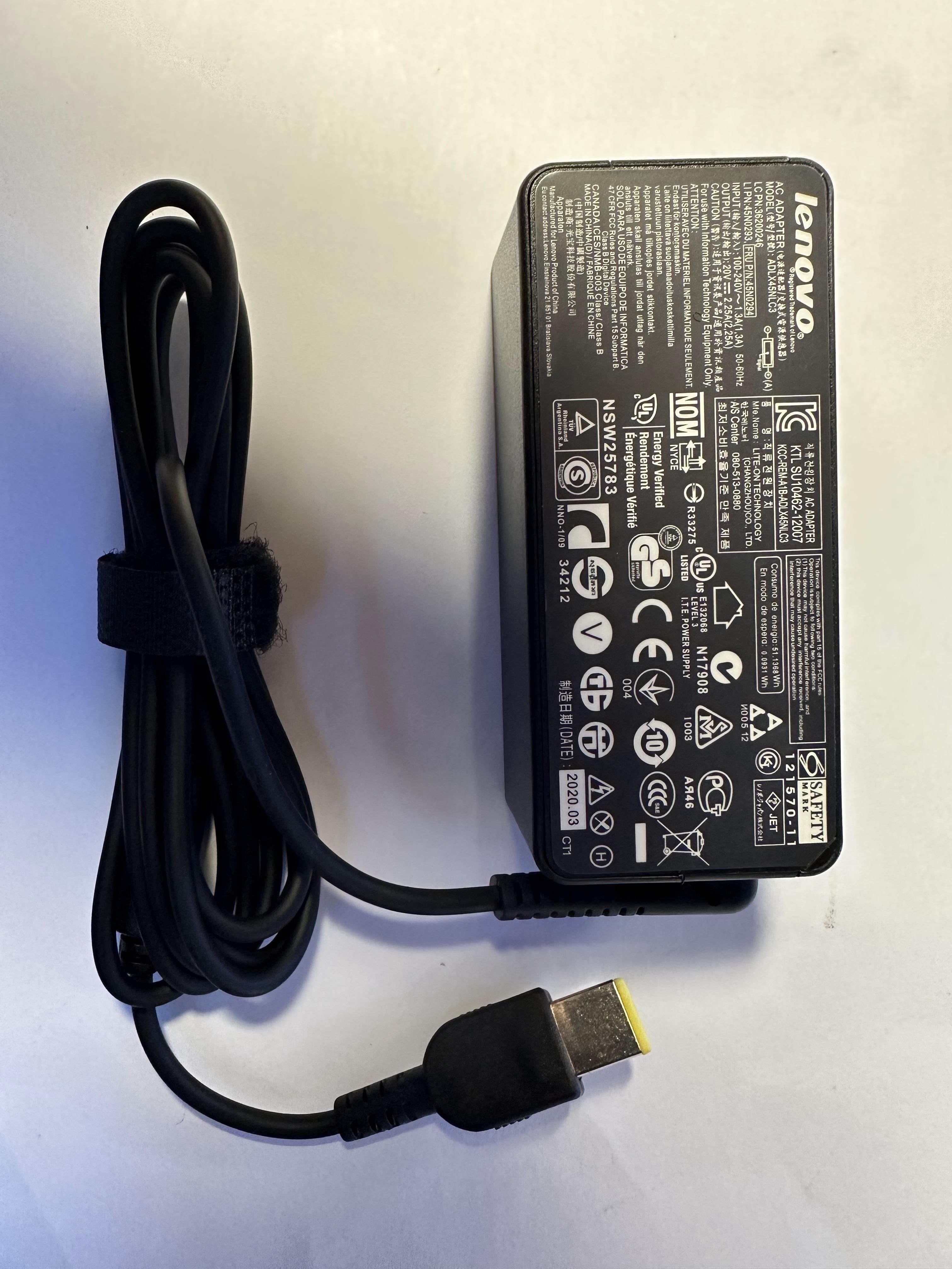 Блок питания Lenovo USB 4.0x1.7мм, 45W (20V, 2.25A)