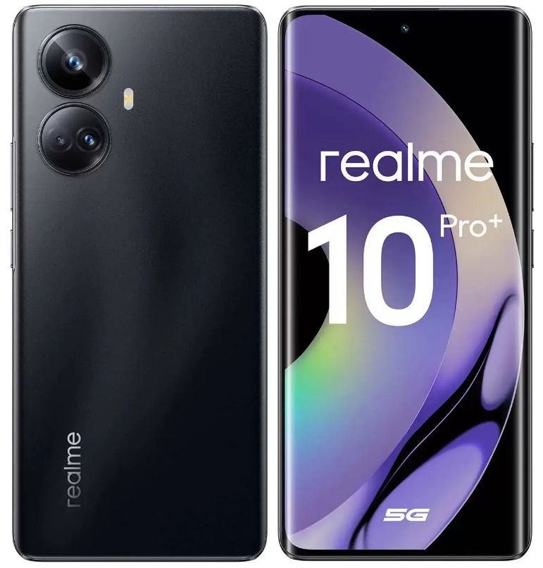 realmeСмартфон6,7"10Pro+5G128ГБ(6054892)черный8/128ГБ,черный