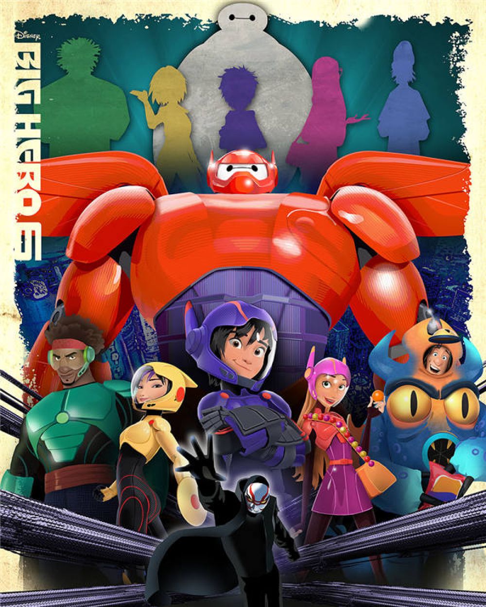 Город героев дисней. Big Hero 6 Heroes.