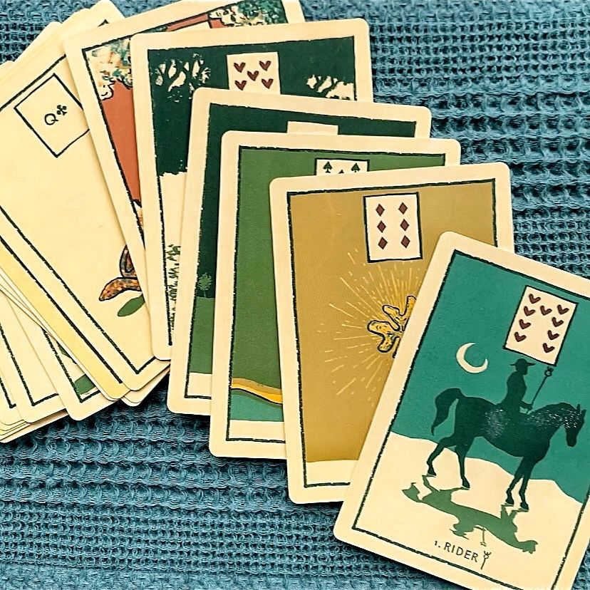 КартыОракулЛенорманЗелёныеглифы40штGreenGlyphsOracleLenormand