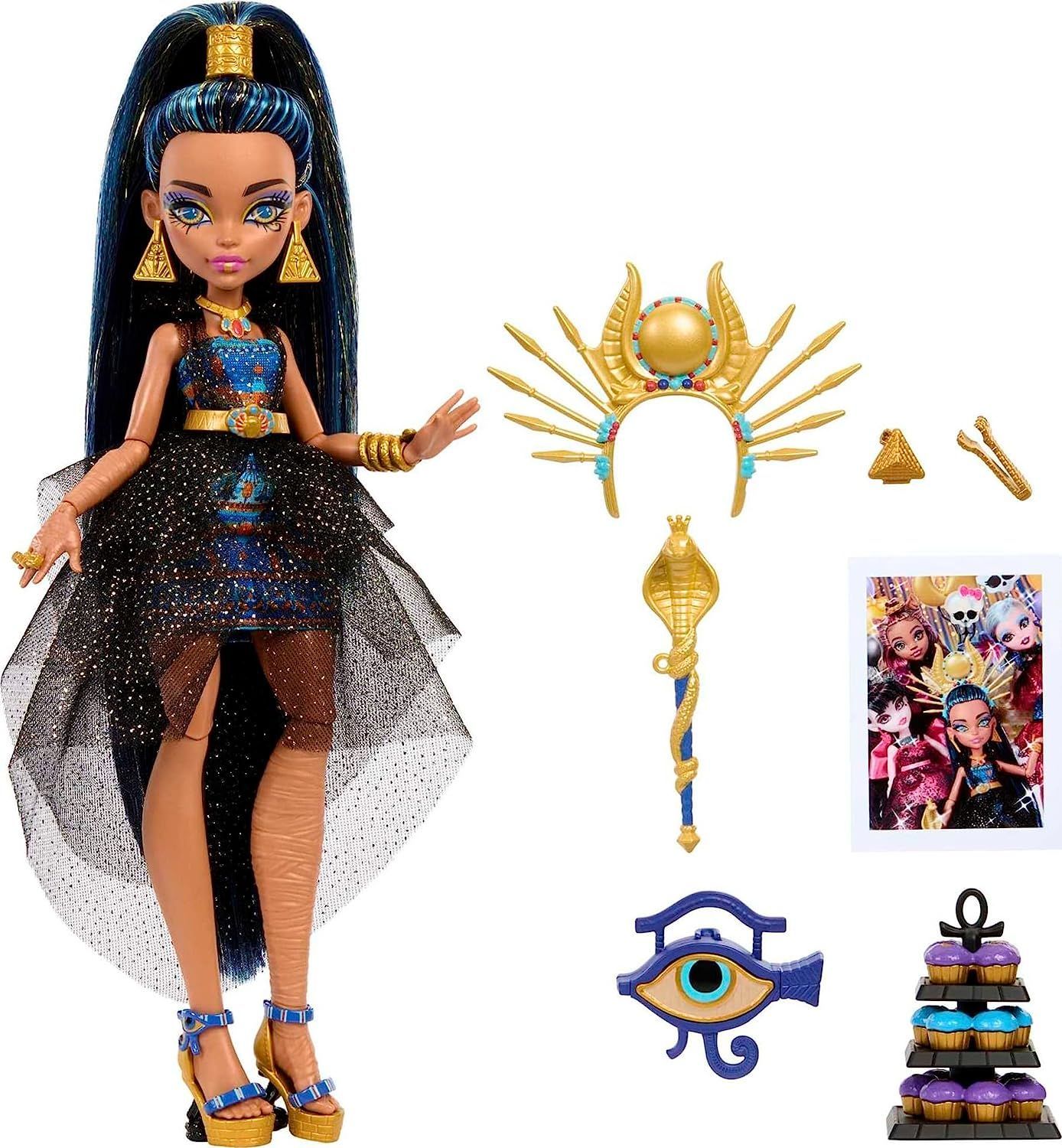 Кукла Монстер Хай Клео де Нил Бал Монстров - Monster High Cleo De Nile Doll  in Monster Ball Party Dress - купить с доставкой по выгодным ценам в  интернет-магазине OZON (1205457076)