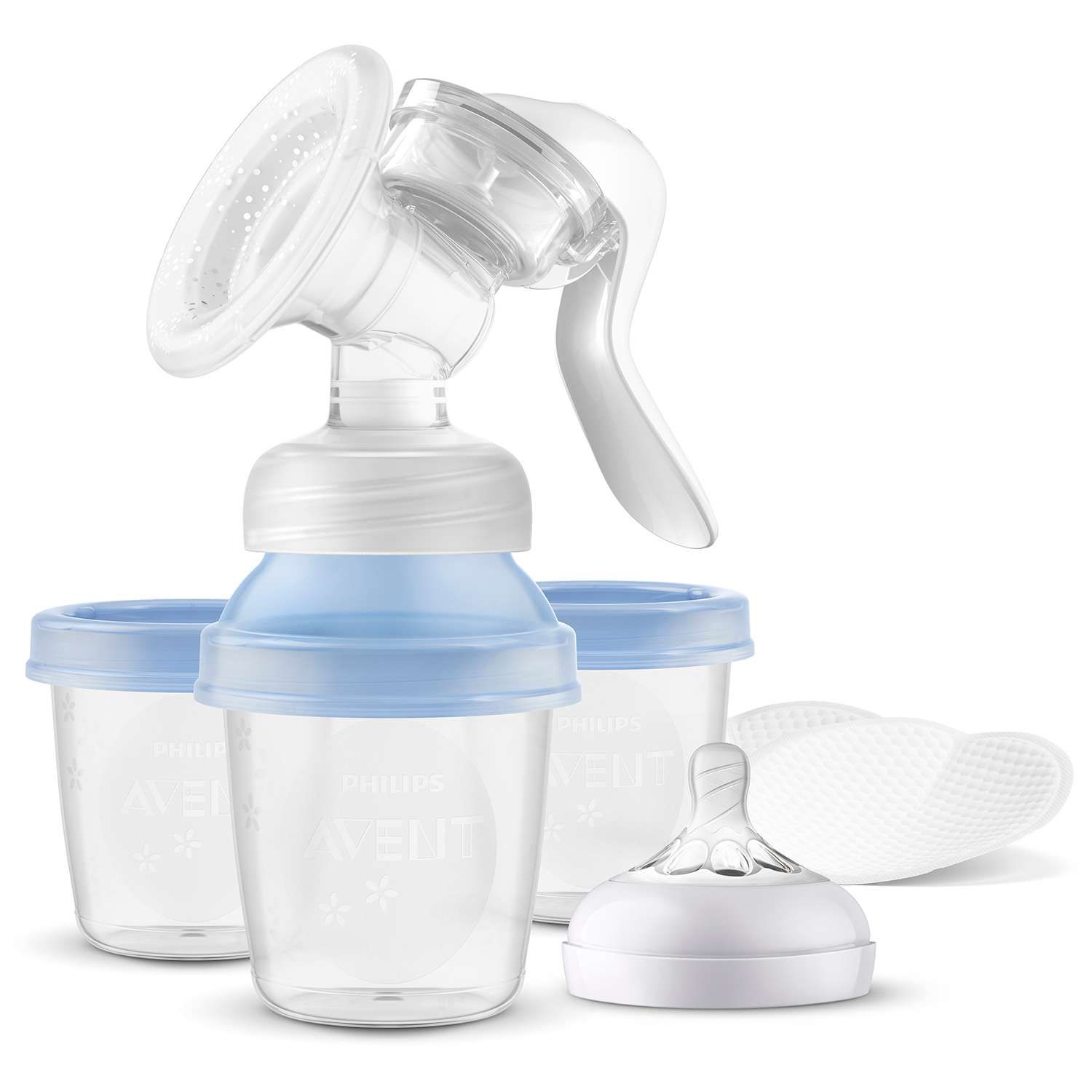 Молокоотсос Philips Avent с контейнерами ручной SCF430/13 - купить с  доставкой по выгодным ценам в интернет-магазине OZON (1213555356)