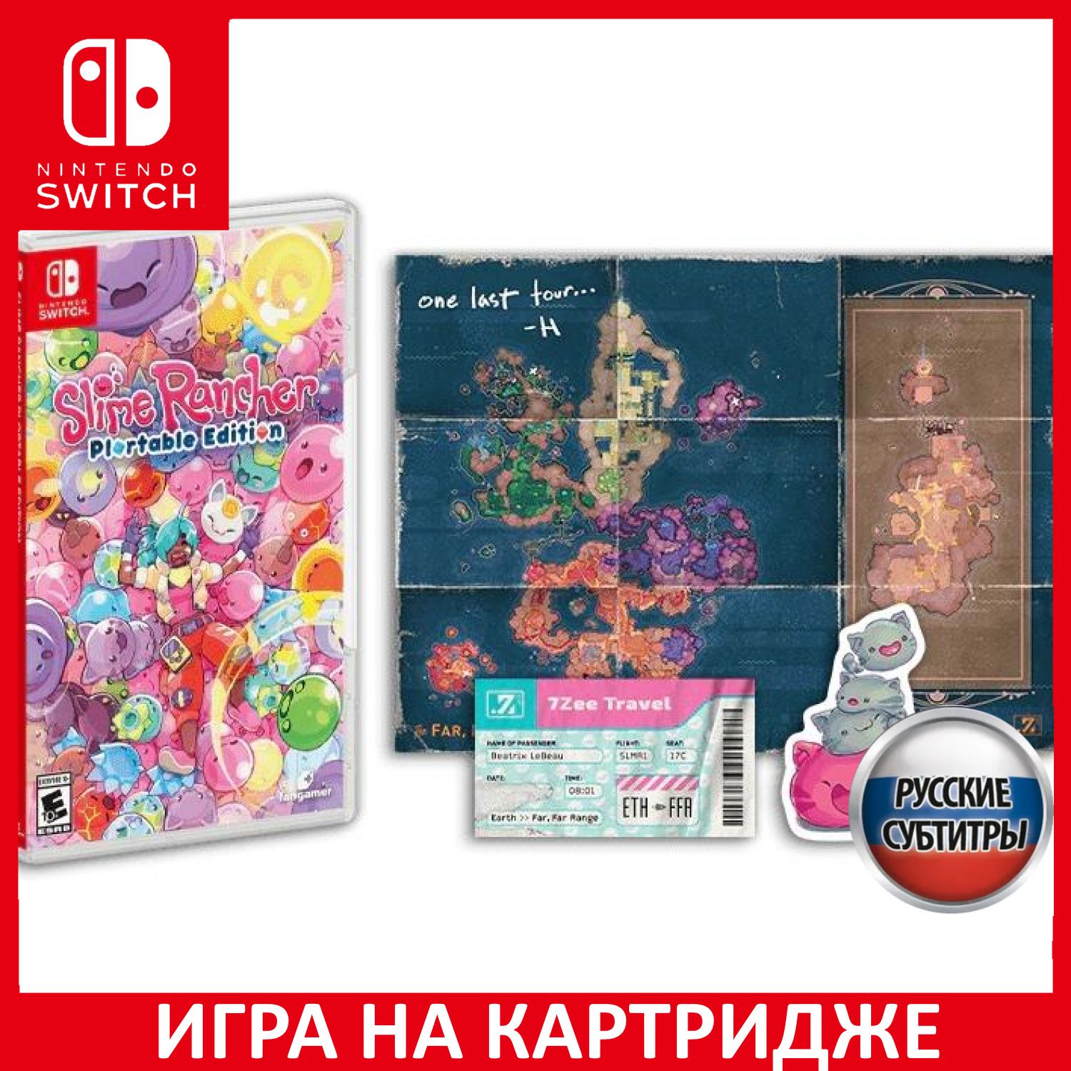 Игра Slime Rancher Plortable Editio (Nintendo Switch, Русские субтитры)  купить по низкой цене с доставкой в интернет-магазине OZON (788184418)