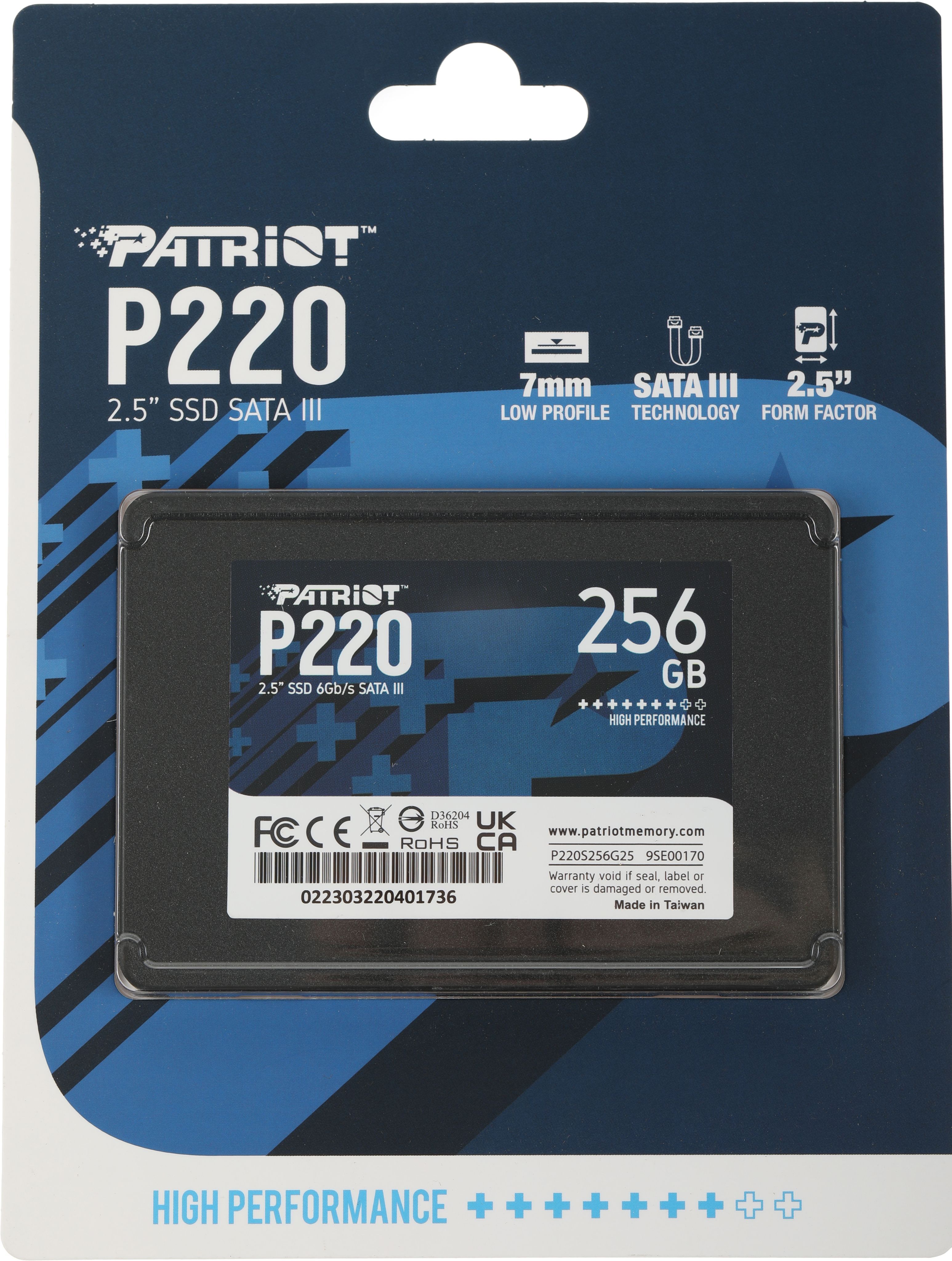 PatriotMemory256ГБВнутреннийSSD-дискP220S256G25(P220S256G25)