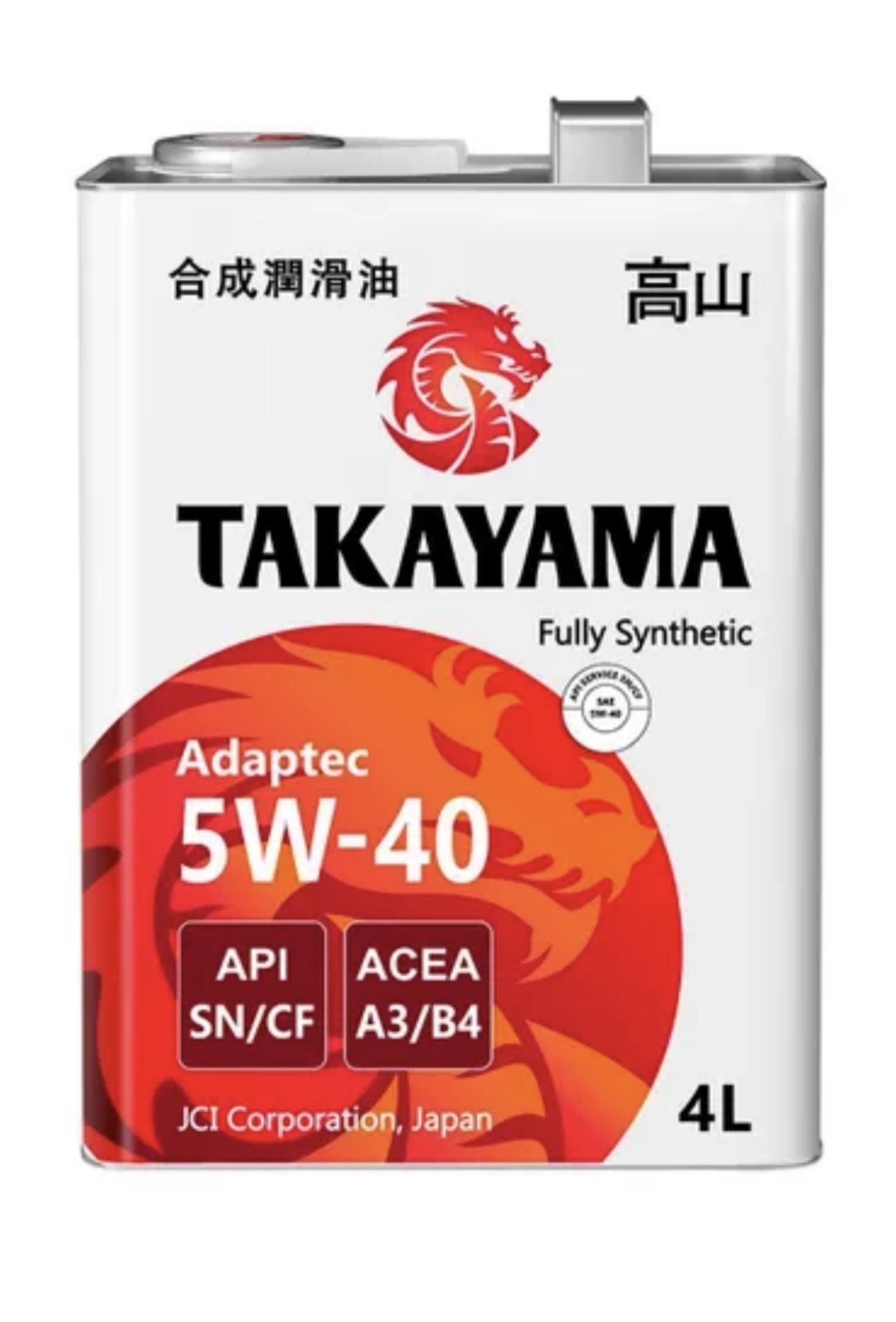 TAKAYAMA 5W-40 Масло моторное, Синтетическое, 4 л