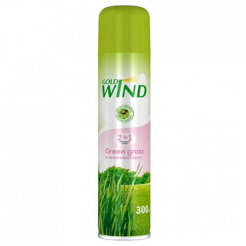 Освежитель воздуха Gold Wind Зеленая трава Green grass, 300 мл