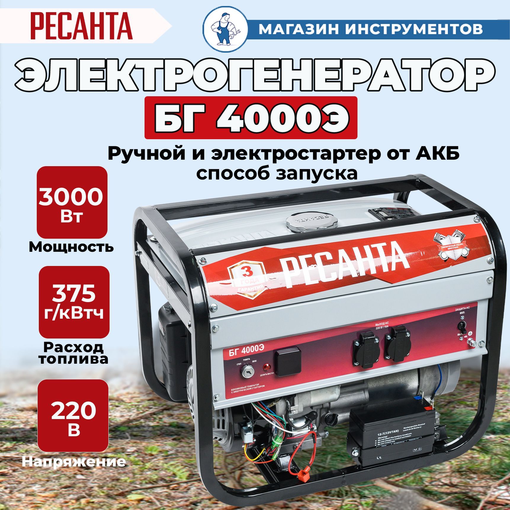 Ресанта бг 4000 р