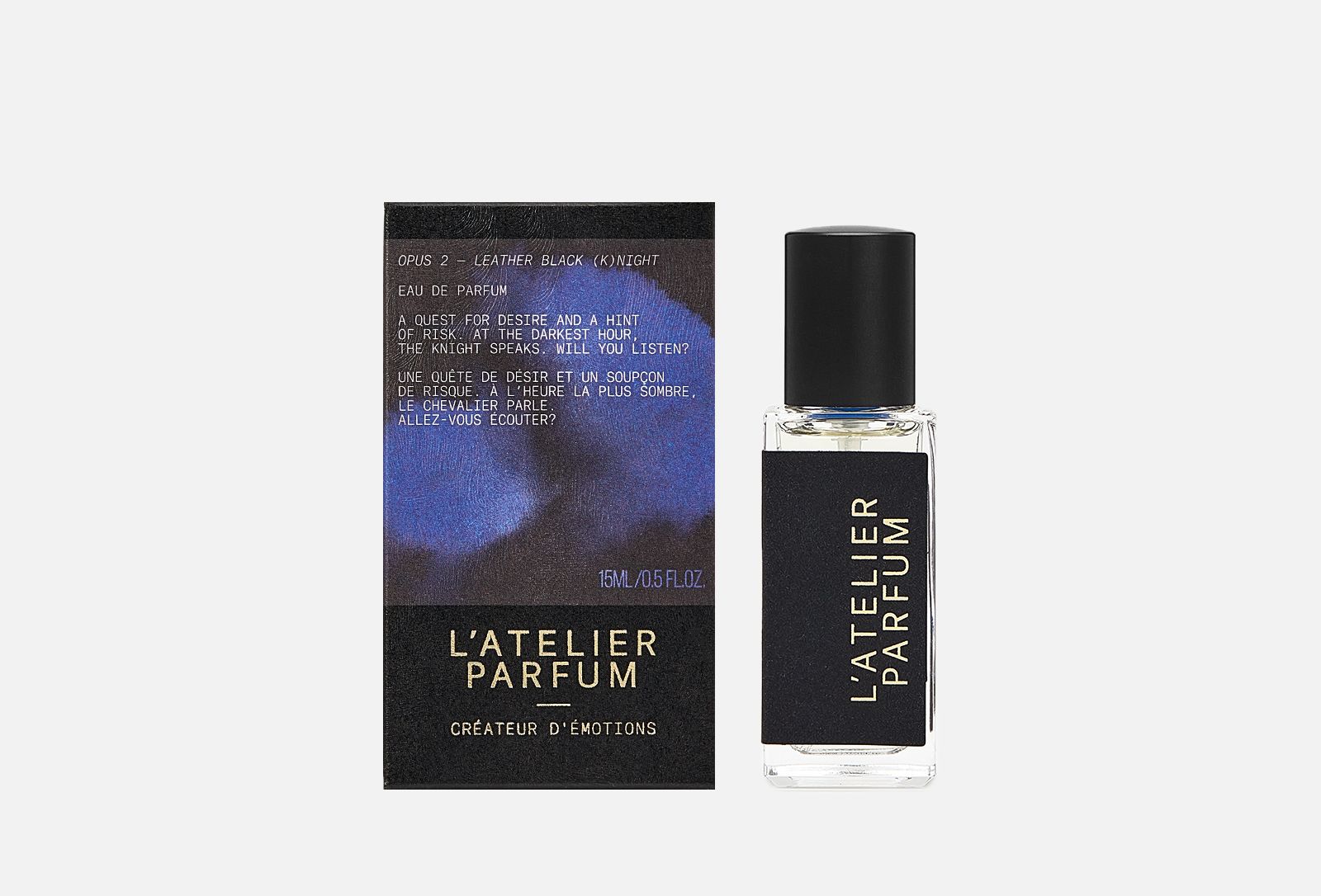 Leather black k night l atelier parfum