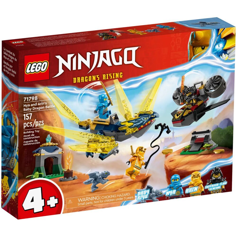 LEGO Ninjago Битва детеныша дракона Нии и Арин 71798 - купить с доставкой  по выгодным ценам в интернет-магазине OZON (1280877871)