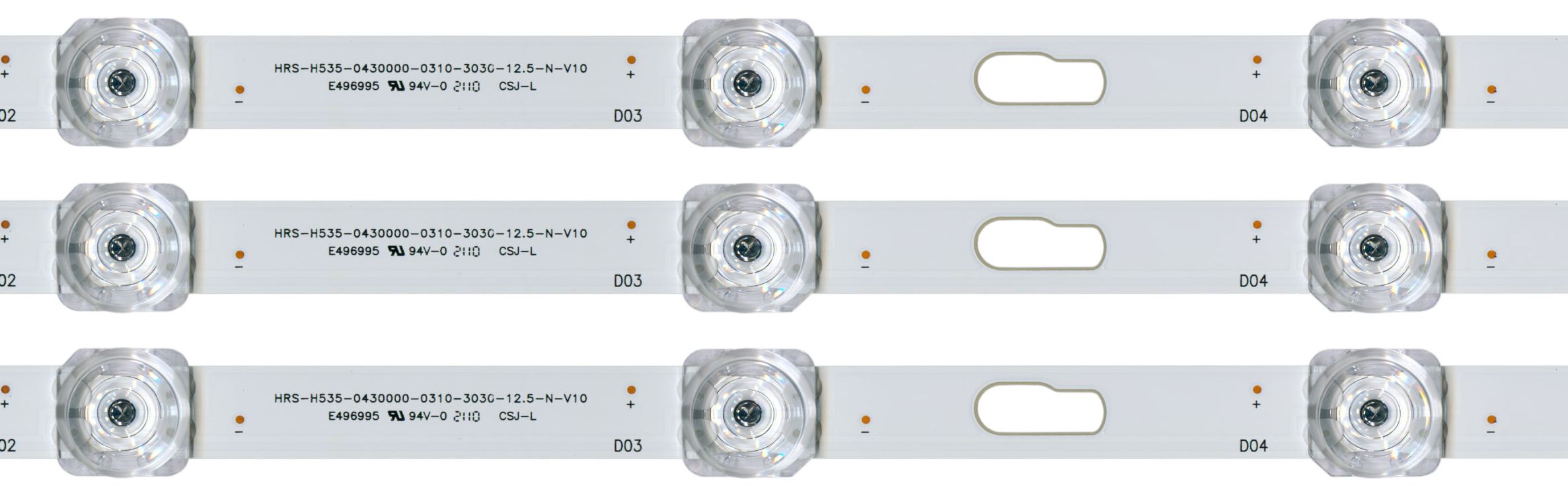 LED-подсветкаHRS-H535-0430000-0310-3030(комплект3планки)UE43AU7560UUE43AU7170U