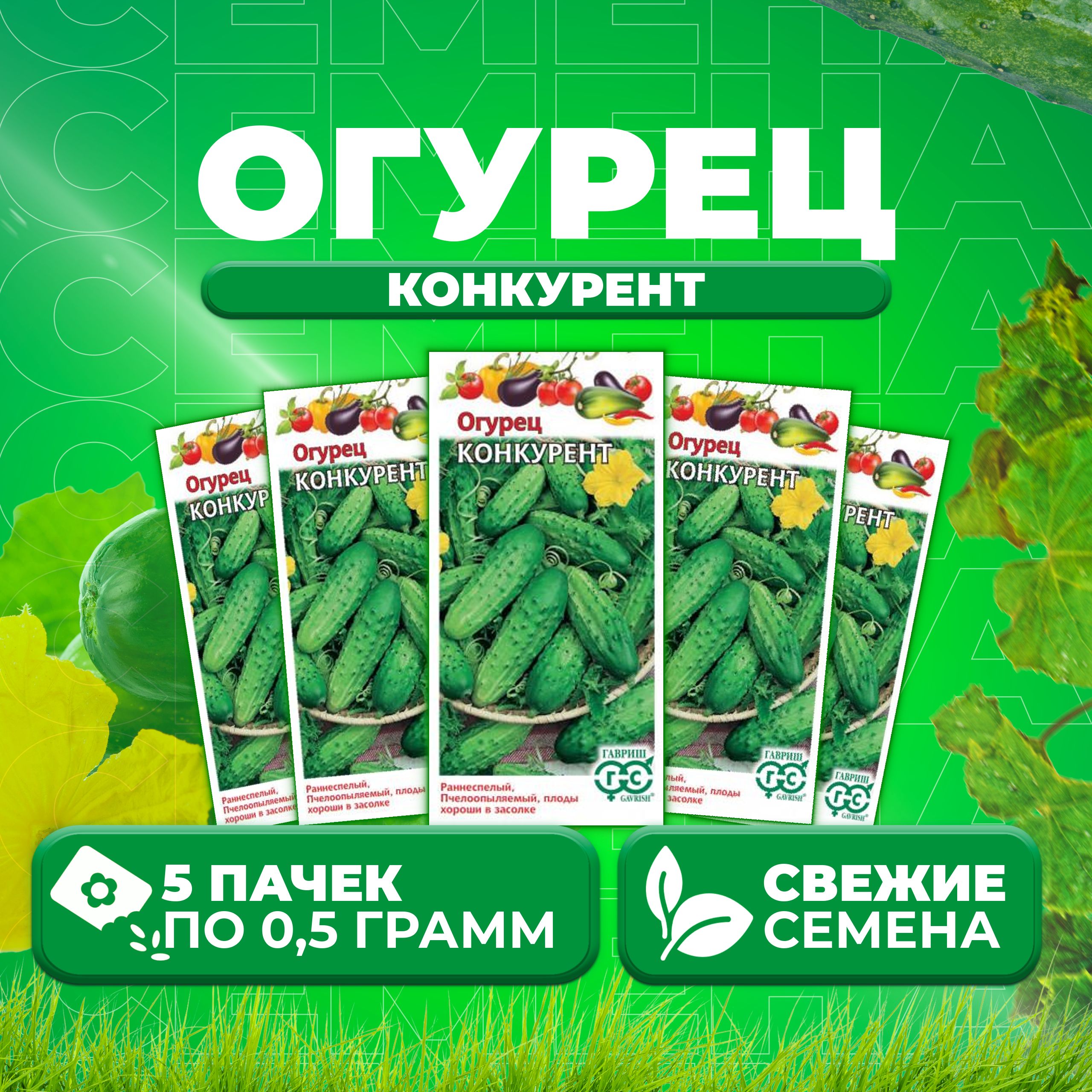 Огурец конкурент характеристика и отзывы