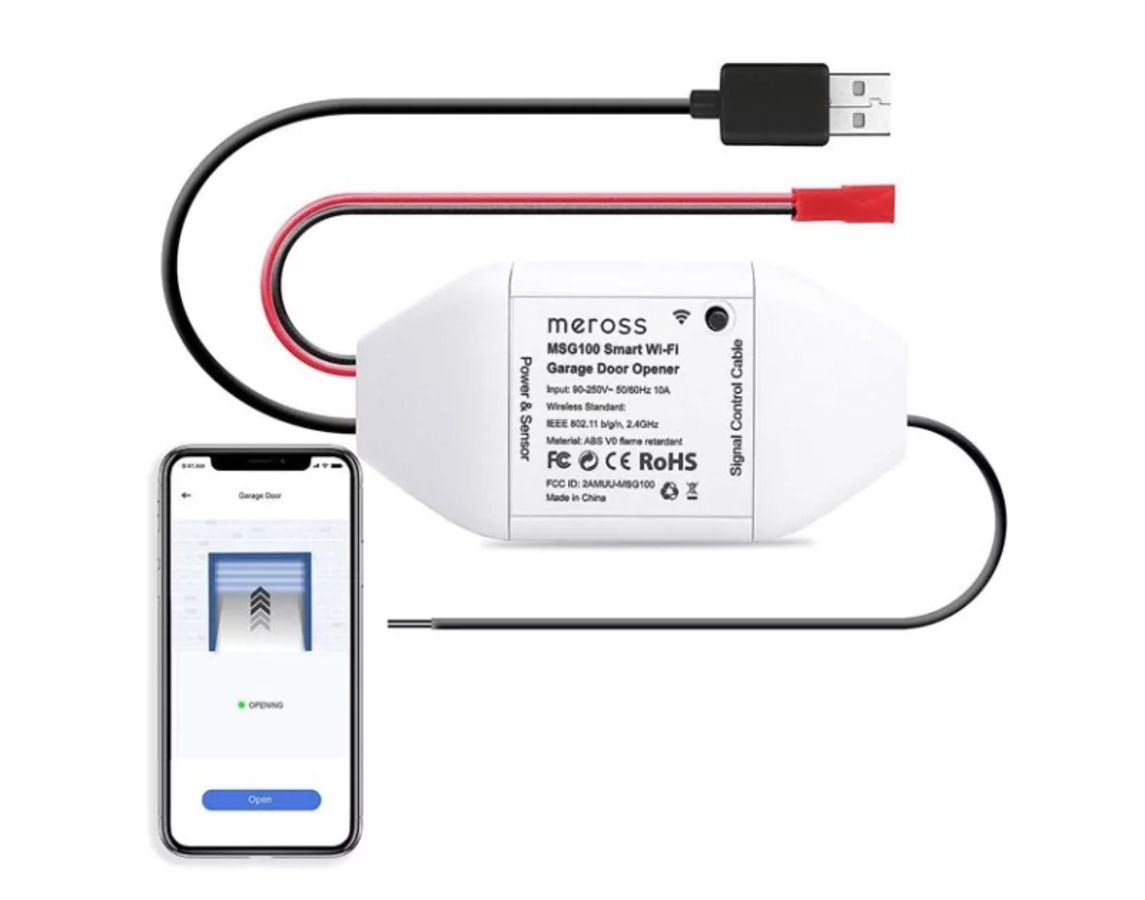 Умный открыватель гаражных дверей Meross Smart Wi-Fi Garage Door Opener  MSG100 - купить с доставкой по выгодным ценам в интернет-магазине OZON  (1315741454)