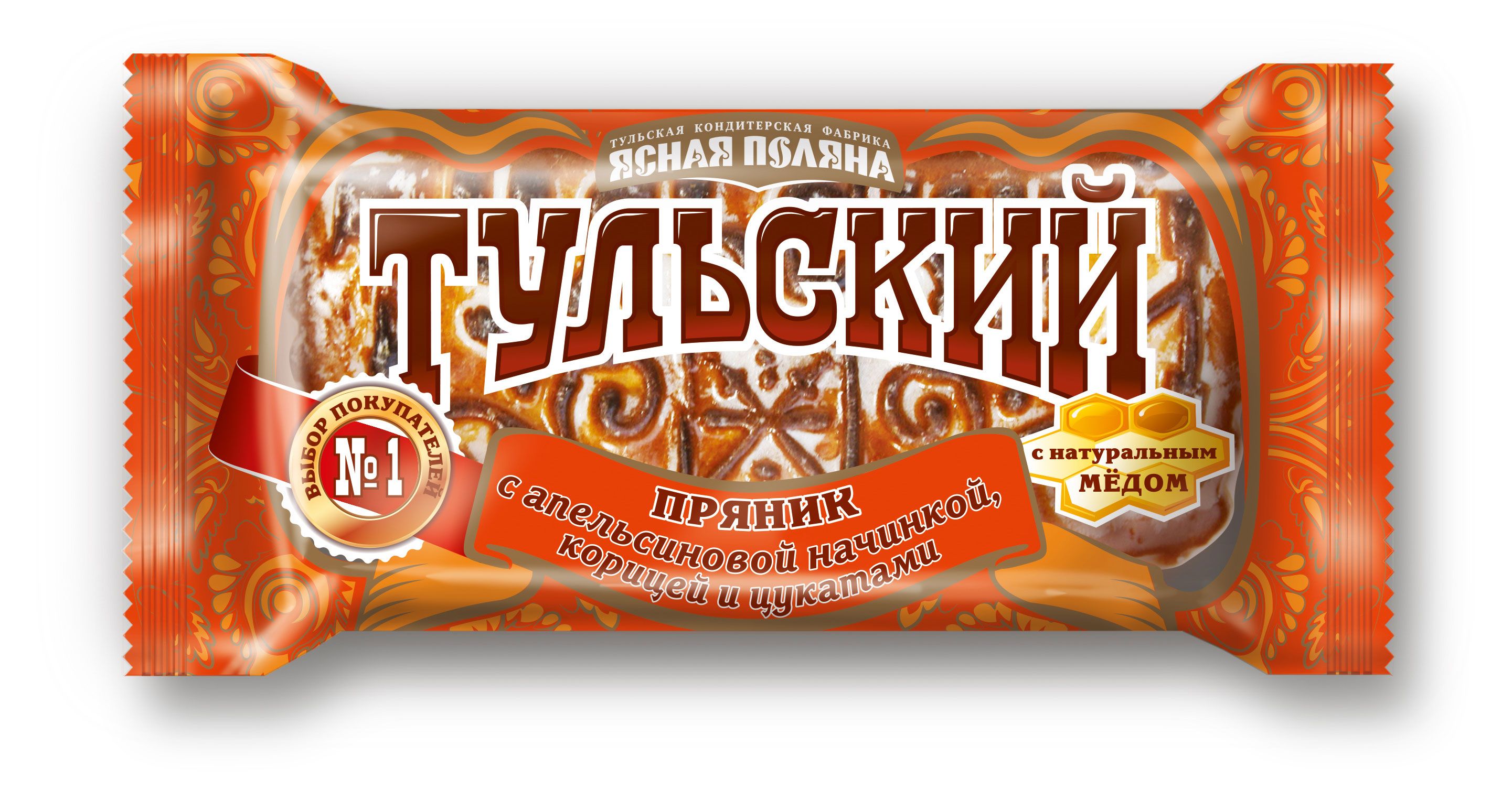 Пряник Ясная Поляна Тульский с фруктовой начинкой 140 г