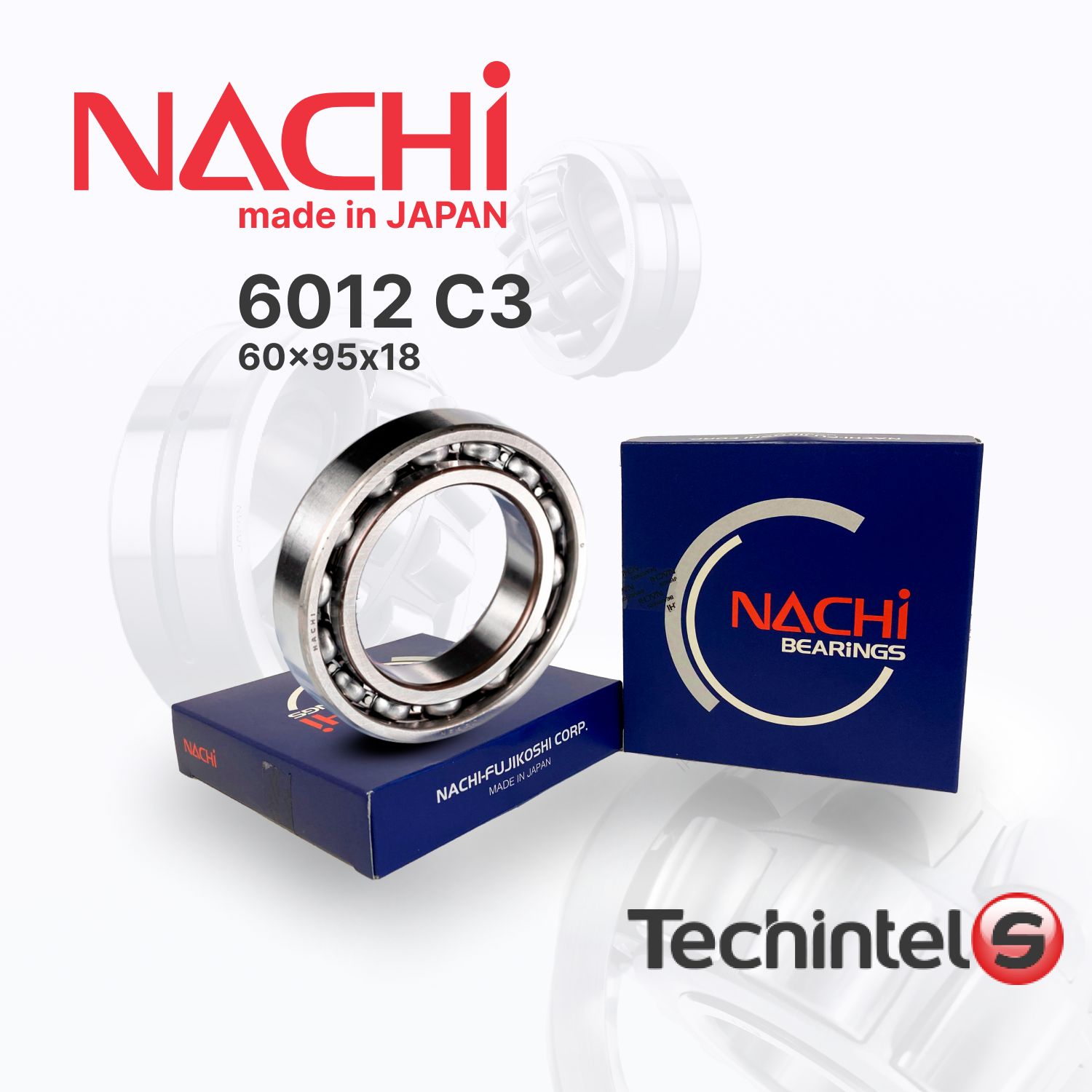 Подшипник NACHI 6012 С3 60х95х18