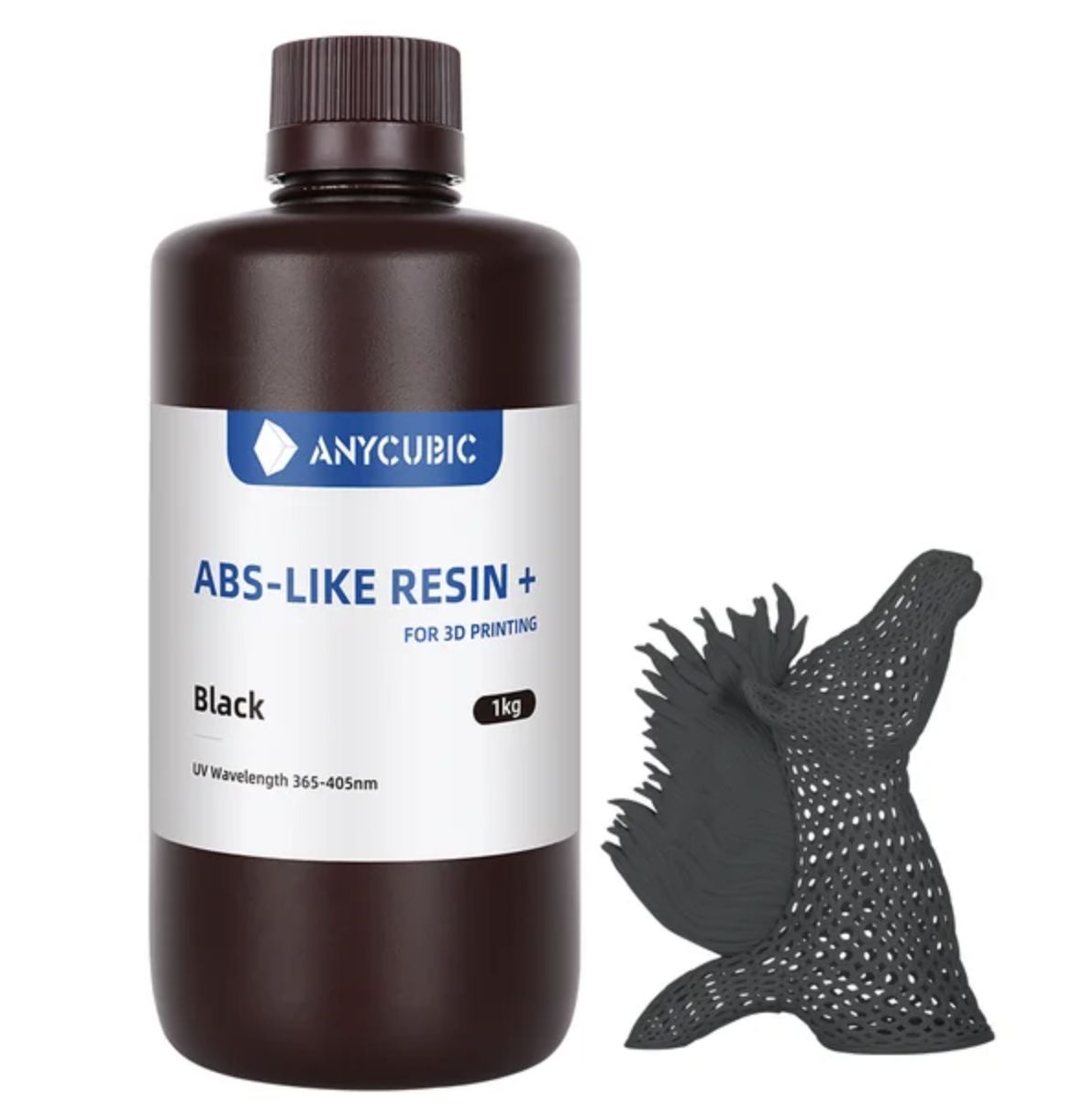 Фотополимерная смола Anycubic ABS-LIKE+ Resin для 3D принтера 1 кг - Черный (black)