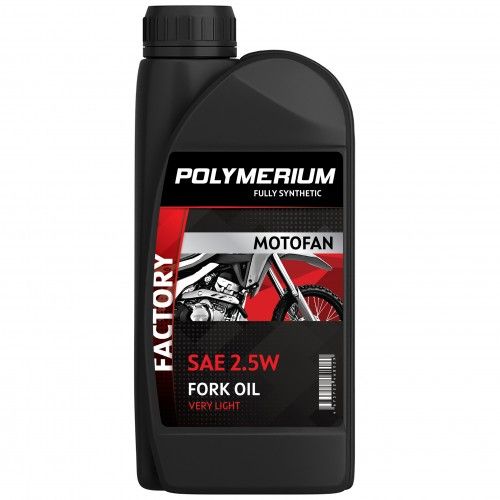 Масло гидравлическое Polymerium MOTOFAN FORK OIL FACTORY VERY LIGHT 2.5W 1л