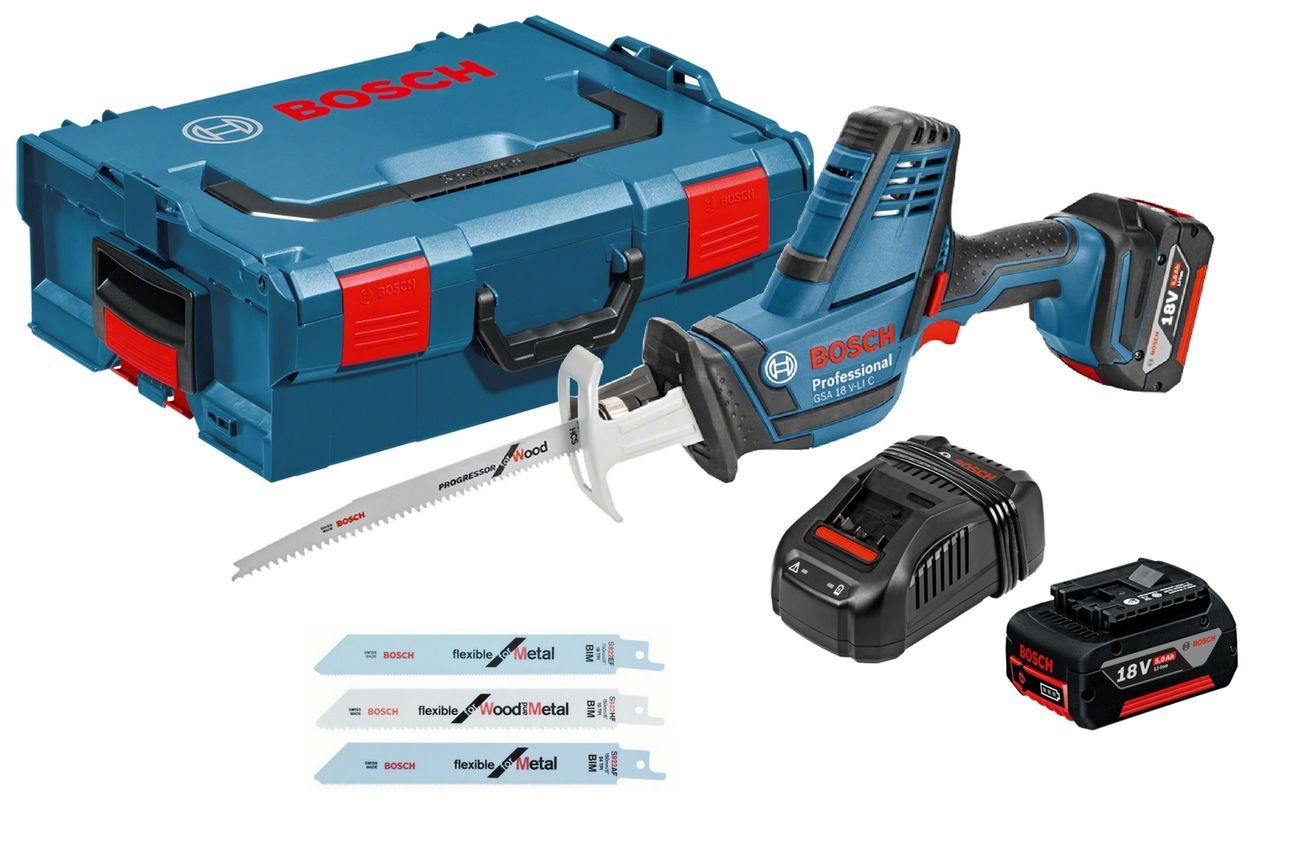 Аккумуляторная пила bosch 18v. Пила Bosch GSA 18 V-li 4.0Ah x2 l-Boxx.