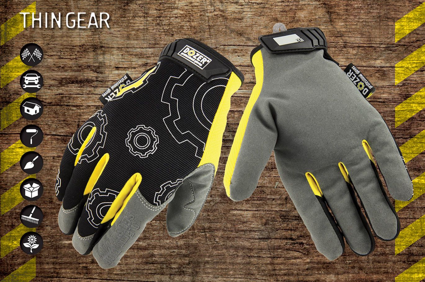 DOZER professional gloves Перчатки защитные, размер: L, 1 пара